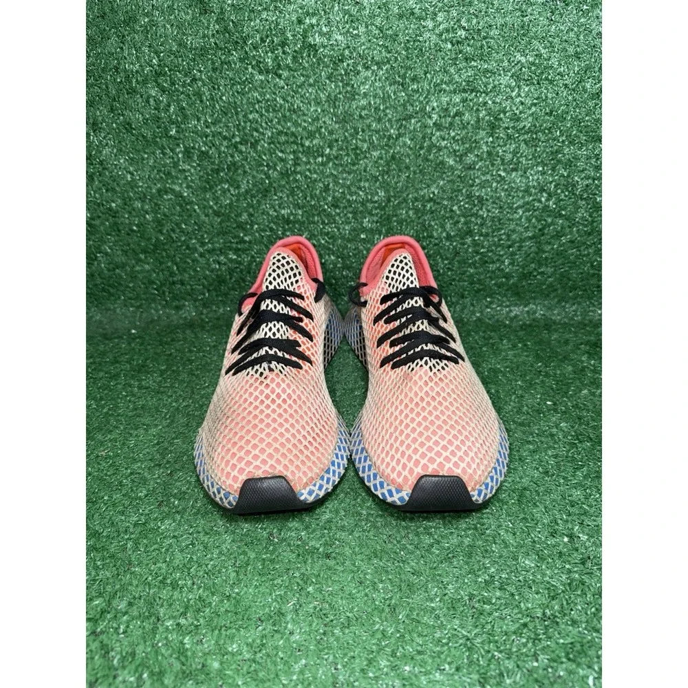 Adidas Men Size 11 Deerupt Multicolor Mesh Knit Running‎ Shoes Athletic Sneakers